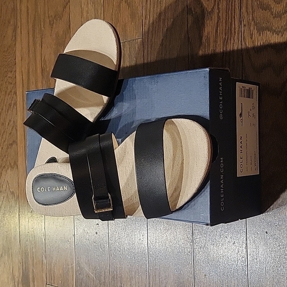 Cole Haan Francine Demi Slides Black